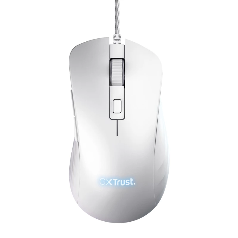 Trust GXT924W YBAR+ myš gaming pre pravákov USB Type-A optická 25600 DPI