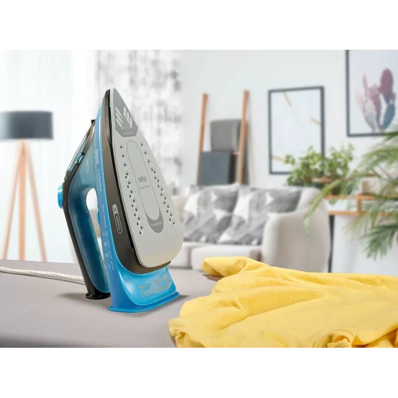 Braun FI3194BK parná žehlička keramická platňa 2400 W čierna, modrá