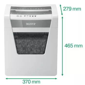 Leitz IQ Office skartovač Security P5, mikrostrih, 22,3 cm, 2 x 15 mm, 23 l, 250 listov, 55 dB