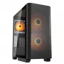 PC Midi Tower skriňa Cougar Airface FLO ARGB, čierna — podporuje 2x 180 mm vpredu, 1x 120 mm vzadu, 2,5/3,5 palcové disky, 240×480×509 mm