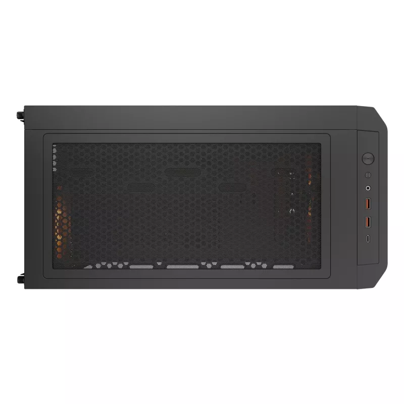 PC Midi Tower skriňa Cougar Airface FLO ARGB, čierna — podporuje 2x 180 mm vpredu, 1x 120 mm vzadu, 2,5/3,5 palcové disky, 240×480×509 mm