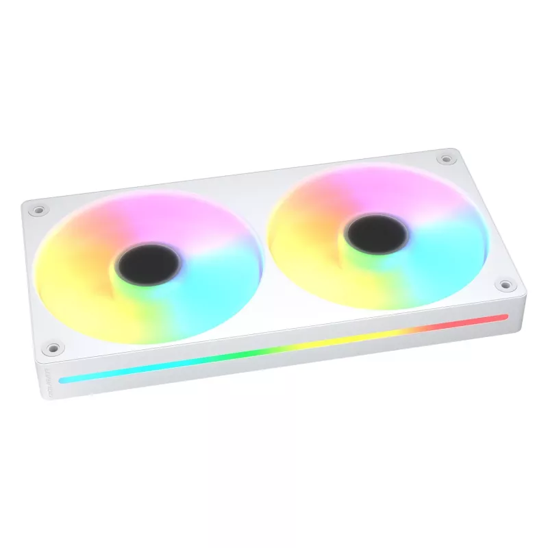 COUGAR Unity240-FB 120 mm ARGB PWM predný ventilátor (jednoduchý rám, 700–2500 ot/min, FDB, 5,4 mmH2O, biela)