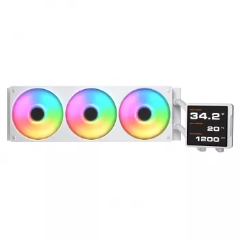 All-in-One CPU kvapalinový chladič Cougar Poseidon Vistek Pro 360 – 120 mm ventilátor, ARGB, biela