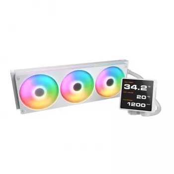 All-in-One CPU kvapalinový chladič Cougar Poseidon Vistek Pro 360 – 120 mm ventilátor, ARGB, biela