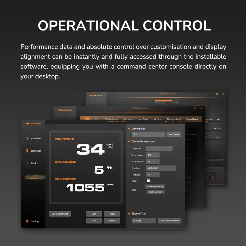All-in-One CPU kvapalinový chladič Cougar Poseidon Vistek Pro 360 – 120 mm ventilátor, ARGB, biely