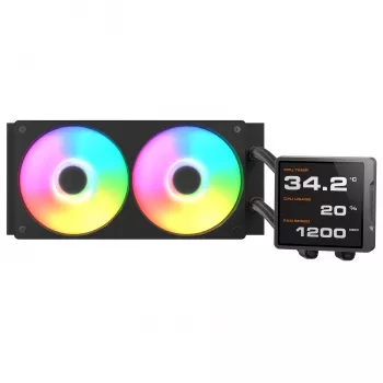 All-in-One CPU vodné chladenie Cougar Poseidon Vistek Pro 240, ARGB, 120-mm ventilátor, 700–2500 RPM, čierna