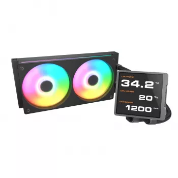 All-in-One CPU vodné chladenie Cougar Poseidon Vistek Pro 240, ARGB, 120-mm ventilátor, 700–2500 RPM, čierna