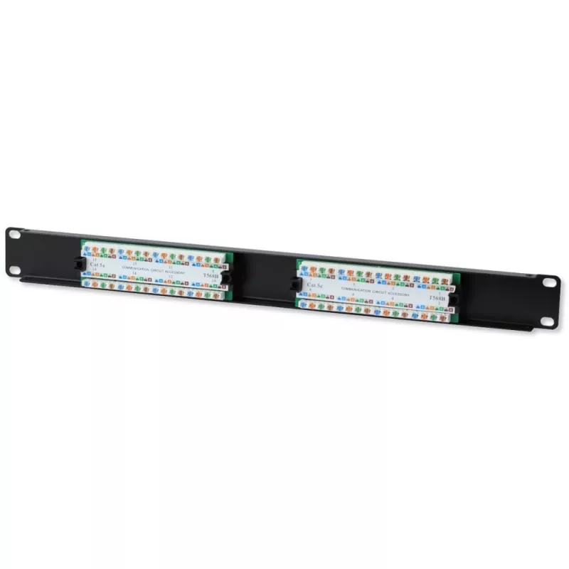 Techly Patch Panel UTP 16 portov RJ45 Cat.5E I-PP 16-RU-C5ET, IEEE 802.3, IEEE 802.3ab, IEEE 802.3u, 10/100/1000Base-T(X), Fast Ethernet, Gigabit Ethernet, 1000 Mbit/s, RJ-45, zlatý