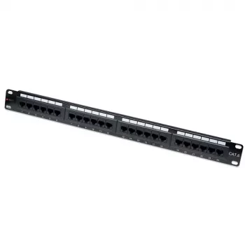 Techly Patch Panel UTP 24 portov RJ45 Cat.6 I-PP 24-RU-C6T, IEEE 802.3, IEEE 802.3ab, IEEE 802.3u, 10/100/1000Base-T(X), Fast Ethernet, Gigabit Ethernet, 1000 Mbit/s, RJ-45, zlatá