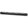 Techly Patch Panel UTP 24 portov RJ45 Cat.6 I-PP 24-RU-C6T, IEEE 802.3, IEEE 802.3ab, IEEE 802.3u, 10/100/1000Base-T(X), Fast Ethernet, Gigabit Ethernet, 1000 Mbit/s, RJ-45, zlatý