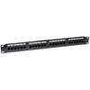 Techly Patch Panel UTP 24 portov RJ45 Cat.6 I-PP 24-RU-C6T, IEEE 802.3, IEEE 802.3ab, IEEE 802.3u, 10/100/1000Base-T(X), Fast Ethernet, Gigabit Ethernet, 1000 Mbit/s, RJ-45, zlatý