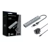 Conceptronic HUBBIES20GP 7-portový USB 3.0 hub s napájacím zdrojom, 5Gbps, USB-C x 3, USB-A x 4