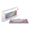 MSI FORGE GK600 TKL bezdrôtová herná klávesnica, QWERTZ DE, fialová