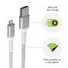 dbramante1928 re-charge Pro - BRD kábel 2,5 m USB-A na Lightning -W