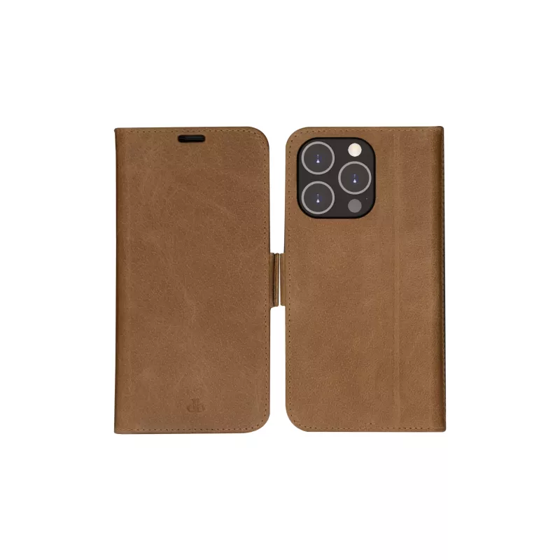 Peňaženkové puzdro dbramante1928 iPhone 14 Pro Max Tan 3 priehradky na karty