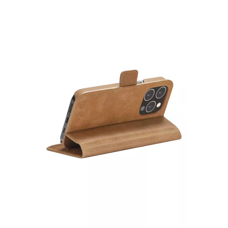 Peňaženkové puzdro dbramante1928 iPhone 14 Pro Max Tan 3 priehradky na karty
