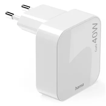 Hama 00201955 mobilná nabíjačka smartfón, tablet biela AC rýchle nabíjanie interiérová