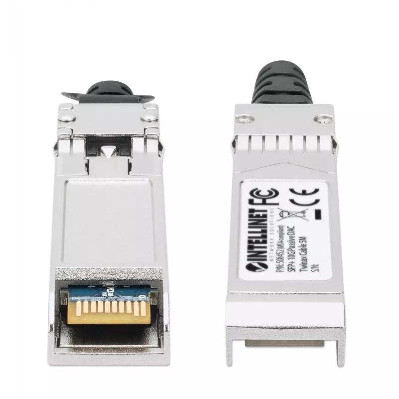 Intellinet 5m 10G SFP+ pasívny Direct Attach Copper Twinax kábel 24AWG MSA SFP-H10GB-CU4M kompatibilný