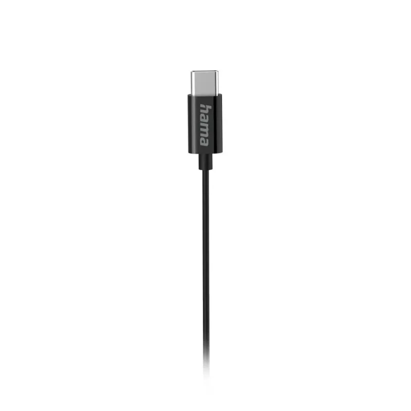 Hama Curly Headset káblový In-Ear hovory/hudba USB Type-C čierny