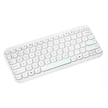 Bezdrôtová Bluetooth klávesnica ASUS KW100 Marshmallow – 75-%-rozloženie, QWERTZ, nožnicové spínače, biela