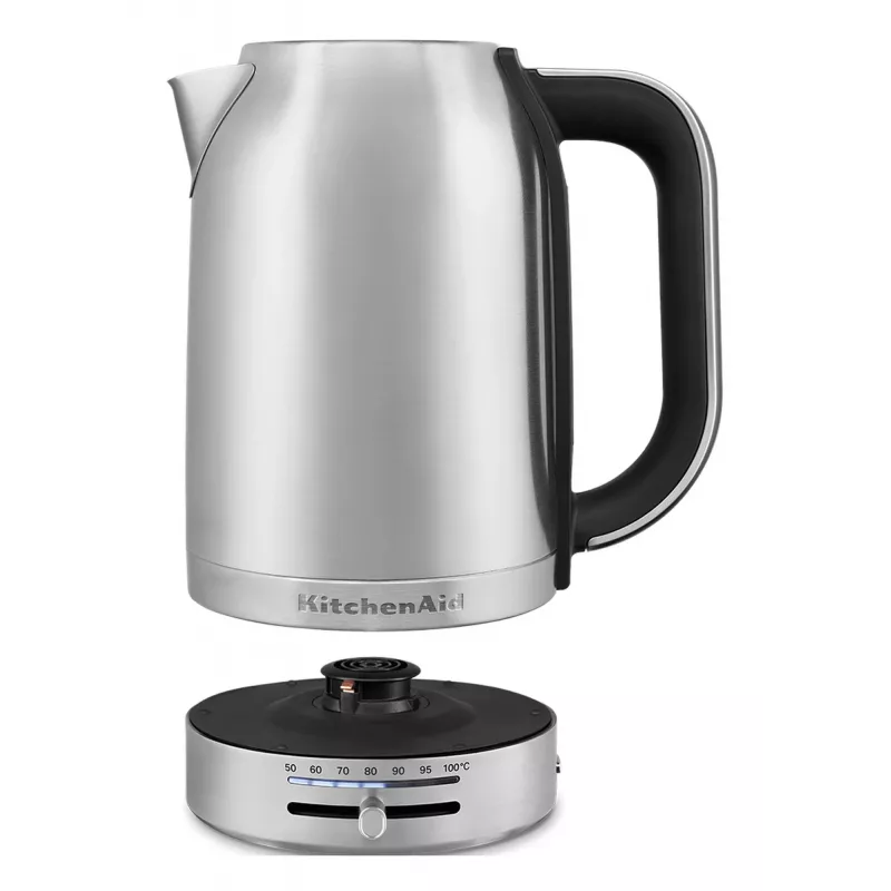 KitchenAid 5KEK1701ESX kanvica 1,7 l 2400 W čierna, nerezová oceľ
