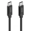 Hama Fabric USB kábel USB 2.0 1,5 m USB C čierny