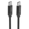 Hama Fabric USB kábel USB 2.0 3 m USB C čierny