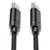 Hama Fabric USB kábel USB 2.0 3 m USB C čierny