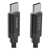 Hama Fabric USB kábel USB 2.0 3 m USB C čierny