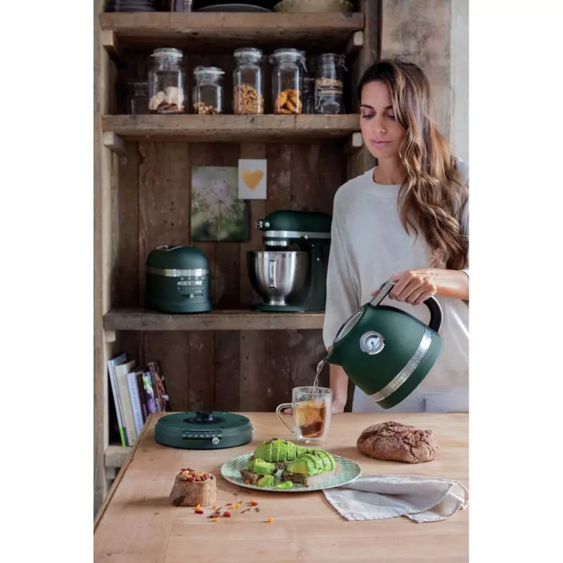 KitchenAid Artisan 5KEK1522EPP elektrická rýchlovarná kanvica, 1,5 L, 2400 W, Pebbled Palm (Petrol)