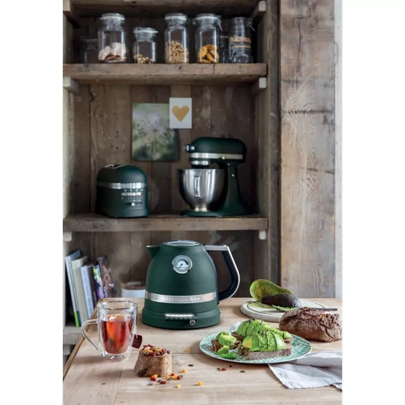 KitchenAid Artisan 5KEK1522EPP elektrická rýchlovarná kanvica, 1,5 L, 2400 W, Pebbled Palm (Petrol)