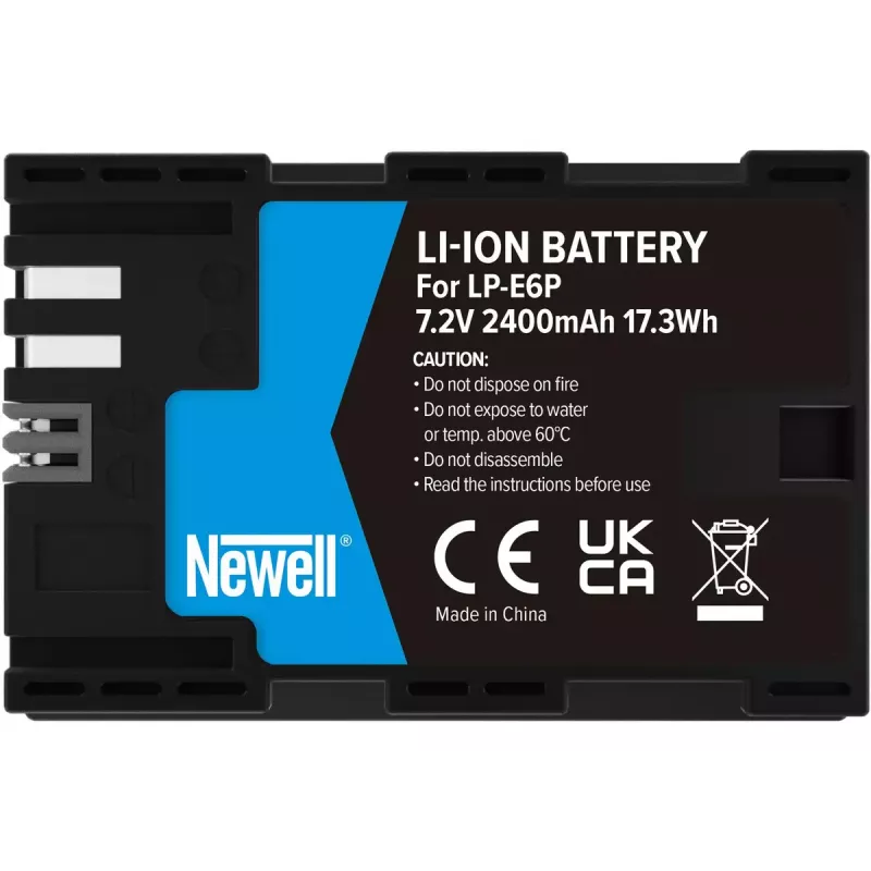 Batéria Newell LP-E6P pre Canon, 7,2V 2000mAh, nabíjateľná batéria do fotoaparátu