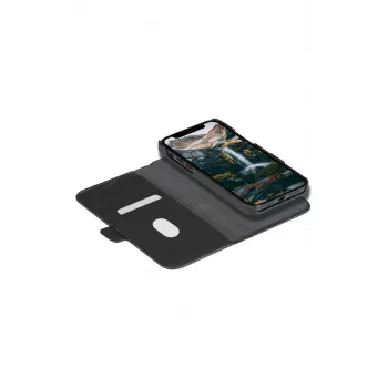 Puzdro s klopou dbramante1928 New York pre iPhone 11/XR – Night čierna, 15,5 cm (6,1