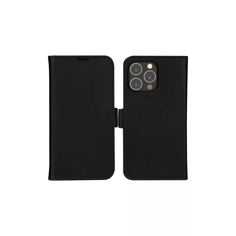 Puzdro s klopou dbramante1928 iPhone 14 Pro Max čierna 3 priehradky na karty