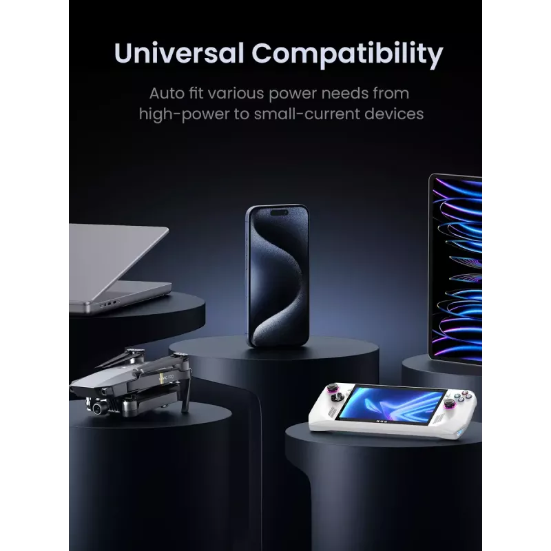 Ugreen Nexode powerbank 48000 mAh lítium sivá