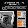 Mini Tower PC skriňa Cougar FV150 ARGB biela — Micro-ATX / Mini-ITX, bočné okno, 2x120mm + 1x120mm ventilátory, 2,5 palcové a 3,5 palcové pozície