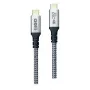 USB kábel 2GO 797512 USB 3.2 Gen 2 1,2 m USB C čierny strieborný