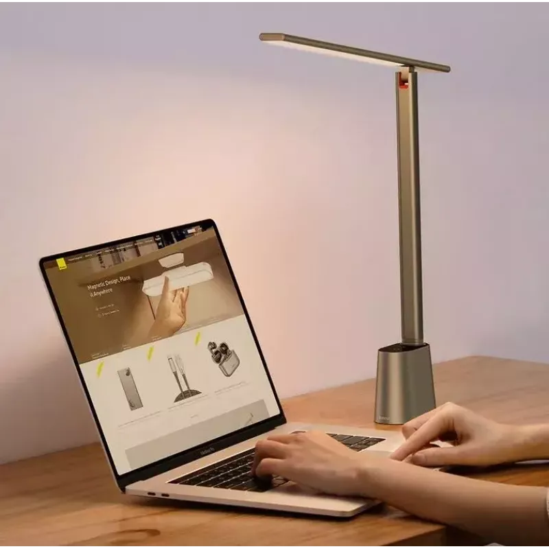 Stolná lampa Baseus Smart Eye 5W sivá 32 lámp 4000K