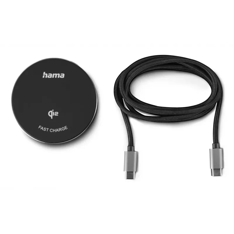 Hama 00201735 mobilná nabíjačka smartfón čierna USB bezdrôtové nabíjanie rýchle nabíjanie interiér