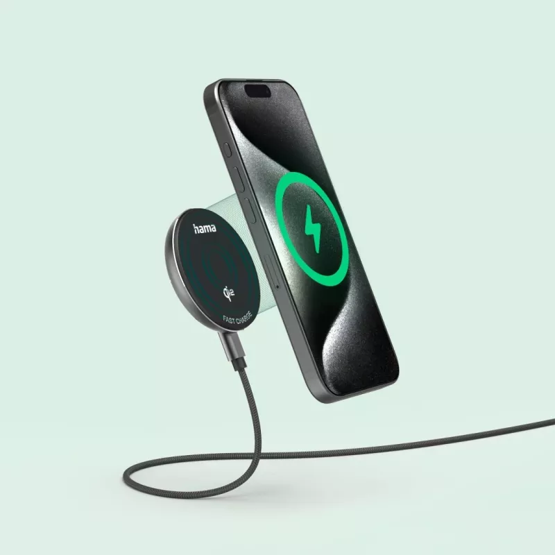 Hama 00201735 mobilná nabíjačka smartfón čierna USB bezdrôtové nabíjanie rýchle nabíjanie interiér