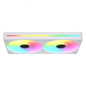 COUGAR Unity240-FB 240mm ARGB PWM reversed Single-Frame ventilátor, 120mm (700–1600 RPM), FDB, biely