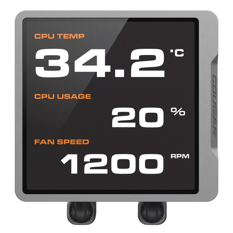 All-in-One kvapalinový chladič CPU Cougar Poseidon Vistek Pro 360, ARGB, 120-mm ventilátory, čierny, podpora viacerých socketov