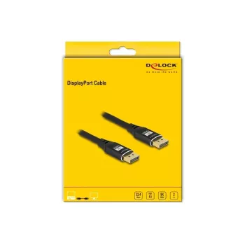 DeLOCK DisplayPort kábel 8K 60 Hz 2 m čierny kov