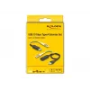 DeLOCK USB predlžovacia sada Type-A 10 Gbit/s 0,2 m čierna 66466