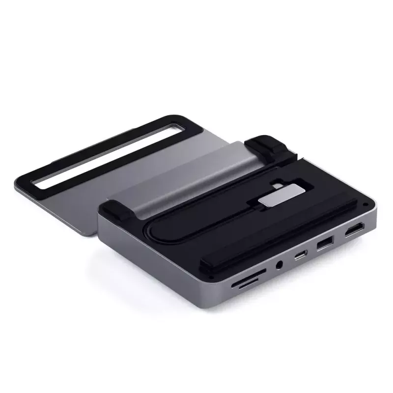 Dokovacia stanica pre notebook Satechi ST-TCSHIPM USB-C (USB 3.2 Gen 1) s HDMI, SD/MicroSD, 60W PD, sivá