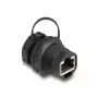 DeLOCK RJ45 Cat.6A spojka s ochrannou krytkou IP67 prachotesná a vodotesná