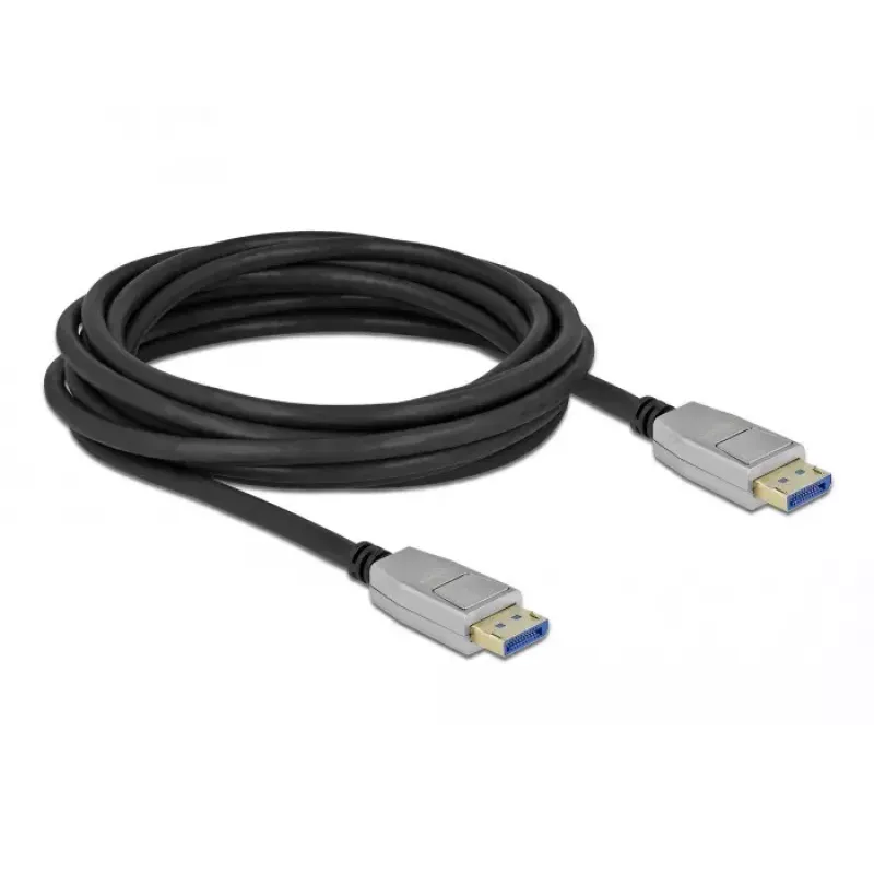 DeLOCK DisplayPort kábel 10K 60 Hz 54 Gbit/s kovové puzdro 2 m