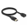 DeLOCK DisplayPort 1.2 predlžovací kábel 4K 60 Hz 1 m
