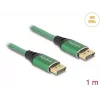 DeLOCK DisplayPort kábel 16K 60 Hz 1 m zelený kov