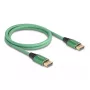 DeLOCK DisplayPort kábel 16K 60 Hz 1 m zelený kov